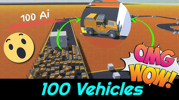 100 Ai Vehicles Testing [ raw video ]