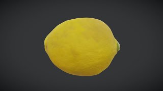 🍋 Lemon – Low Poly PBR 3D Model