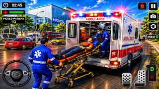 Ambulance City Rescue Simulator 3D Game 911 Us Emergency Ambulance - #ambulancegames​ #brazil​ screenshot 5