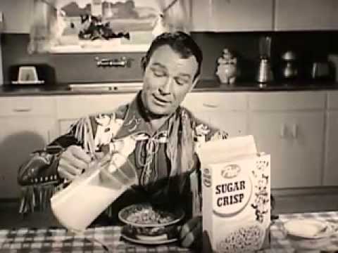 VINTAGE 50s SUGAR CRISP COMMERCIAL (ROY ROGERS: SOMEBODY WHO DRESSED ...