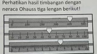 FISIKA SMA : Berapakah Hasil Pengukuran Neraca OHAUSS ini?