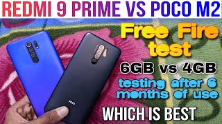 Redmi 9 prime vs Poco m2 Free Fire test | which should you buy for gaming?