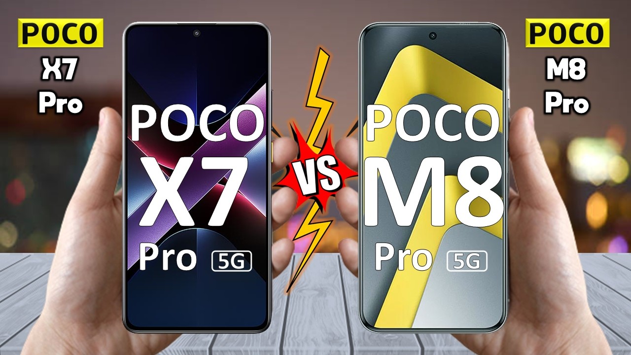 Poco X7 Pro против Poco M8 Pro — полное сравнение 🔥 Techvs