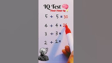 Iq Test Math Quiz 🧠 💡📚 #iqtest #mathpuzzle #brainteaser #logicpuzzle #shorts