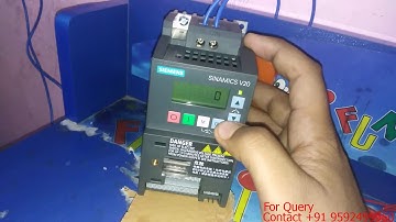 Siemens Sinamics V20 Parameter Lock and Unlock