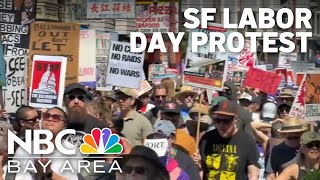 Union members march, rally in San Francisco on Labor Day