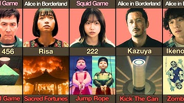 Squid Game Vs Alice in Borderland Players Died in Which Game
