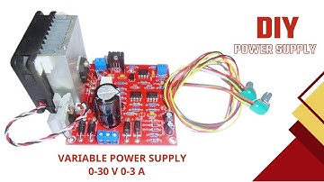 DIY Variable Power Supply 0-30 V  0-3 A |#variablepowersupply #diyelectronics #electronicprojects