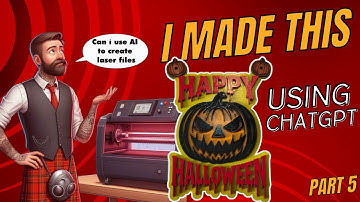 AI Design to Finished Laser Cut Sign – ChatGPT, Inkscape & LightBurn Halloween Project