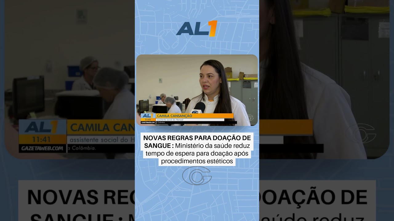 Novas regras: Ministério da Saúde reduz tempo de espera para doação de sangue
