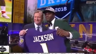 Baltimore Ravens Draft Lamar Jackson 2018 (ESPN)