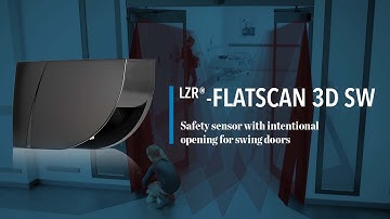 LZR®-FLATSCAN 3D SW - Safety sensor with intentional opening for swing doors (product)