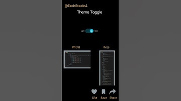 🌗 Dark/Light Theme Toggle Analysis Using #html #css #javascript #webdevelopment #coding
