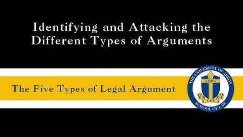 Identifying and Attacking the Different Types of Arguments Trailer