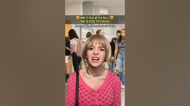 How to deal with a bully using reverse psychology🤯