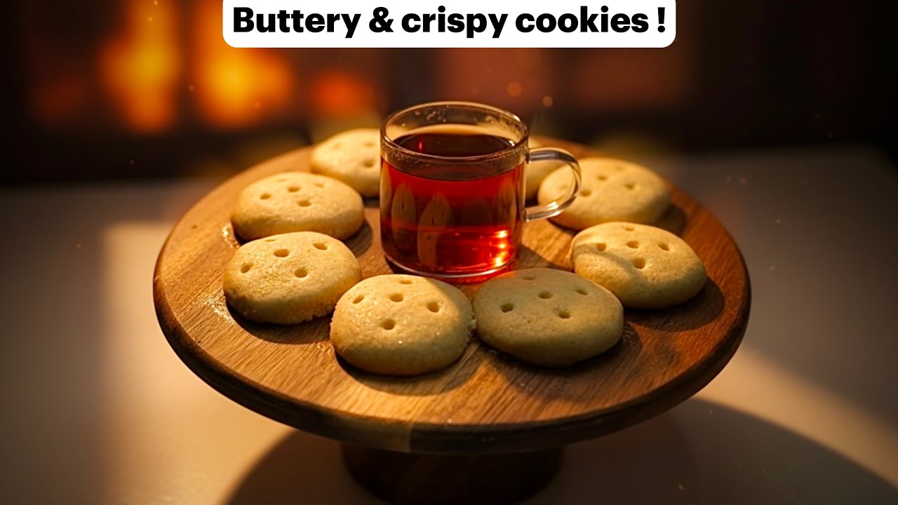 Easy butter cookie recipe | soft inside & crispy outside