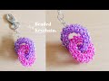 DIY Beaded Keychain | How To Make Beaded Keychain | Tutorial Cara Membuat Gantungan Kunci Manik