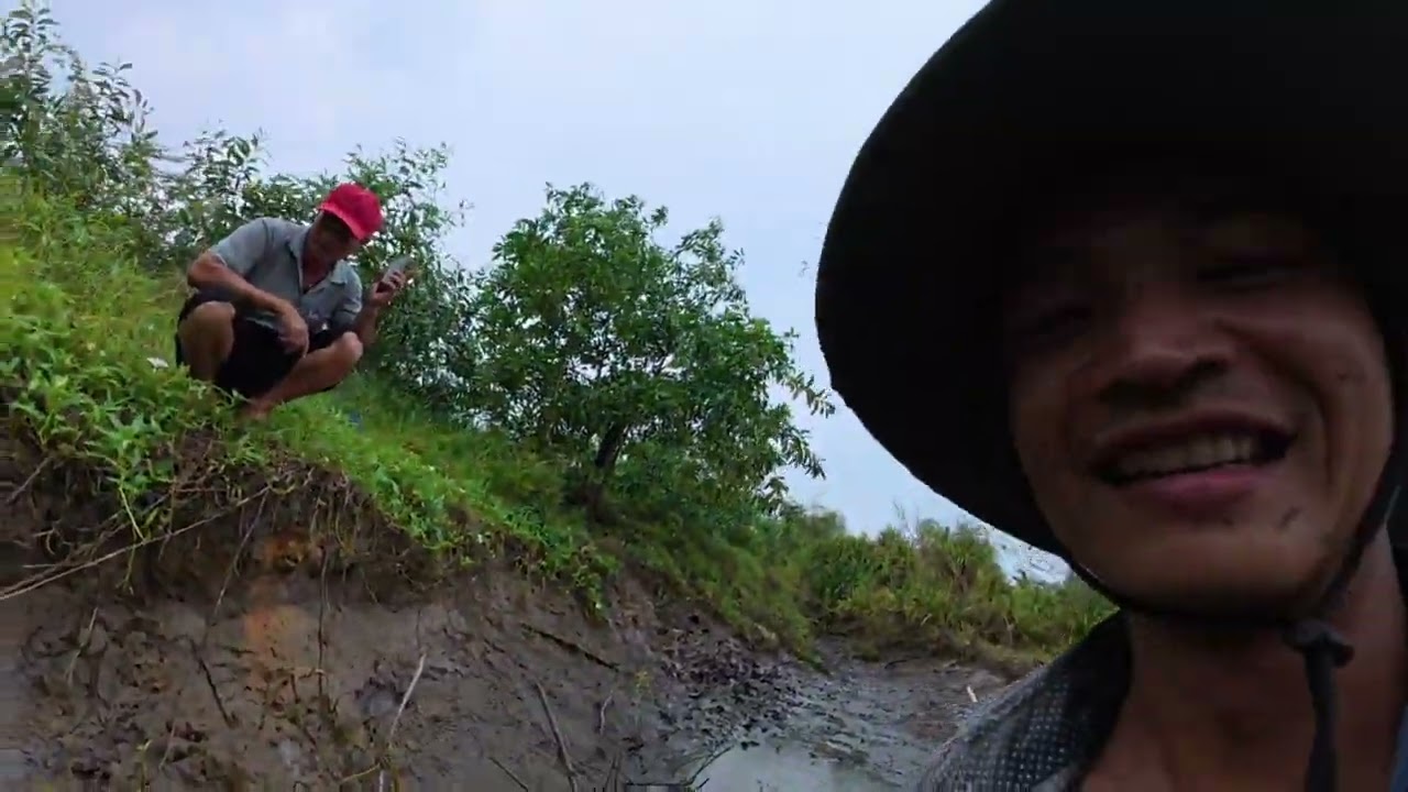 Chạy ao nhỏ bỏ hoang lâu năm và bất ngờ rất nhiều cá ở đây