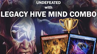 Undefeated Brain Power Legacy Hive Mind Combo 5-0 Trophy Sudden Substitution Show And Tell Mtg