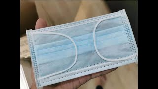 Richpeace fully automatic flat mask machine with inner ear loop with 1+2 平面一拖二口罩机（内耳侧面包覆）