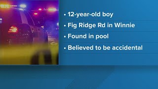 Chambers County Sheriff's Office investigating after 12-year-old boy drowns in pool Friday morning