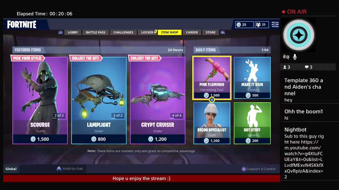 Fortnite item shop reset YouTube