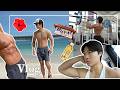 【Vlog】沖縄でジムと海を大満喫筋トレ旅🌺｜旅行先でもトレーニングは必須！