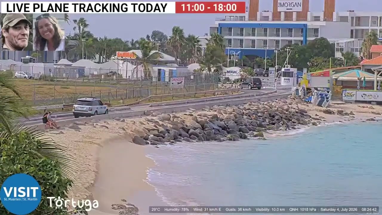 ✈️ LIVE July 4 | Maho Beach Plane Spotting | SXM Airport St