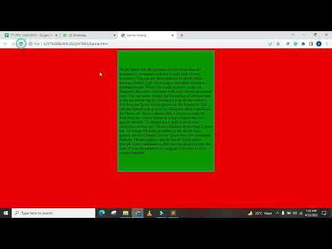 HOW TO CREATE TABLE AND PARAGRAPGH USING HTML AND CSS FULL TUTORIAL |HTML| CSS