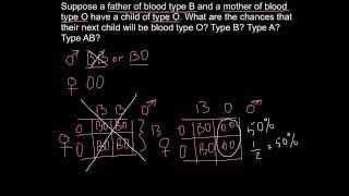ABO Blood types - inheritance example