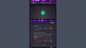 🎲 3D Animated Cube with HTML/CSS! 💻🎨