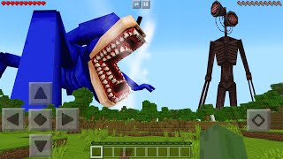 I Found NEW SHIN SONIC vs NEW SIREN HEAD in Minecraft Pocket Edition... screenshot 4