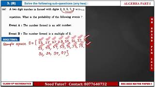 A two digit number if formed with digits 2, 3, 5, 7, 9 without repetition. What is the probability