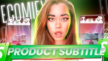 How to add  product subtitles through metafields  on shopify  theme 2024