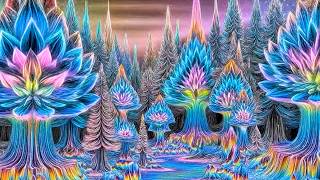 Hallucination Music 🌀 Psychedelic Lotus Forest & Flowing Light | Deep Trip Mix