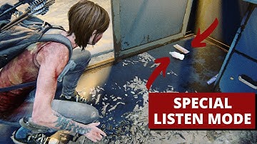 How to use listen mode for finding all resources quickly on the grounded mode in The Last Of Us 2?