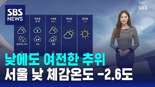 [날씨] 낮에도 여전한 추위…서울 낮 체감온도 -2.6도 / SBS screenshot 2