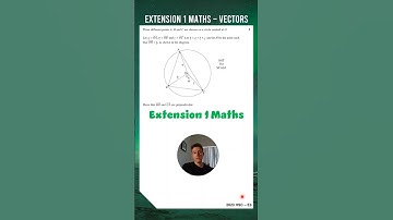 Extension Maths Vector Geometry!  #hsc #study #extension1 #vectors