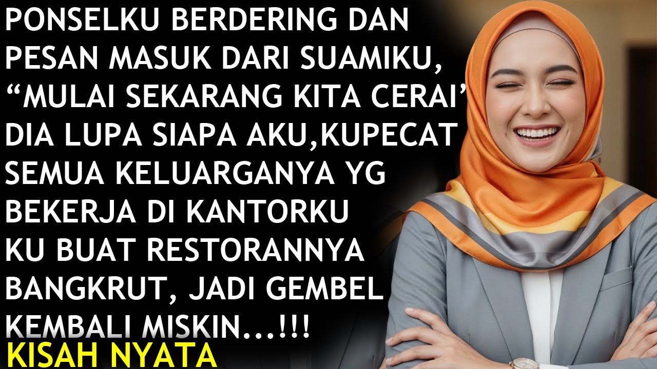 "MULAI SEKARANG KITA CERAI" PESAN MASUK DARI SUAMIKU, DIA LUPA AKU DEREKTUR UTAMA, AKU LAKUKAN INI..