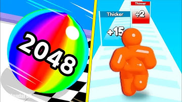 Ball Run 2048 Vs Tall Man Run - All Levels Gameplay Android, iOS New APK Update