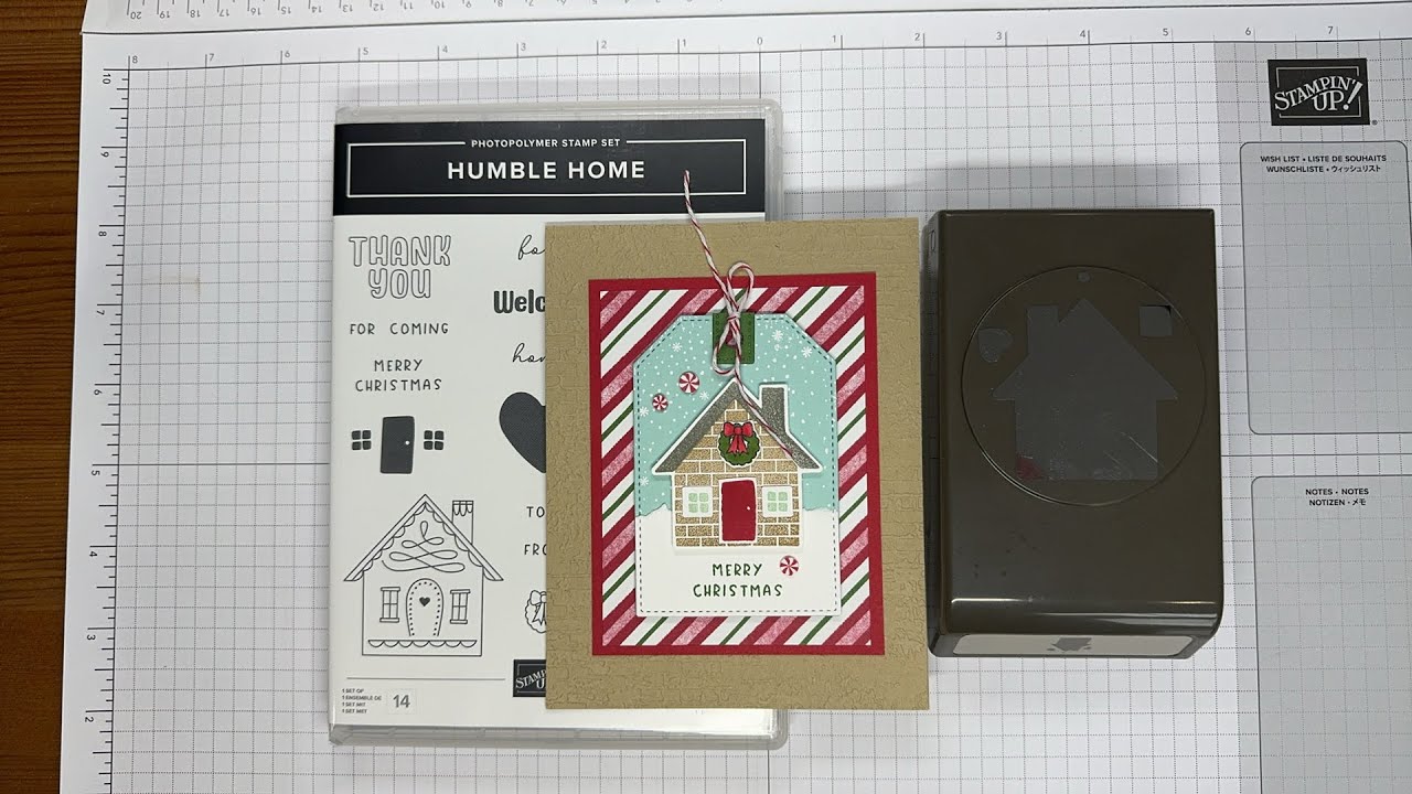 Stampin’ Up! Humble Home Christmas Card Tutorial #diy #papercrafting # ...