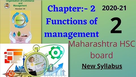 OCM | CHAPTER 2 | FUNCTIONS OF MANAGEMENT | ORGANIZING FUNCTION | MAHARASHTRA HSC BOARD