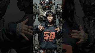 Cyber Girl & Battle Robot 🔥 #shorts #anime #dance #cyberpunk