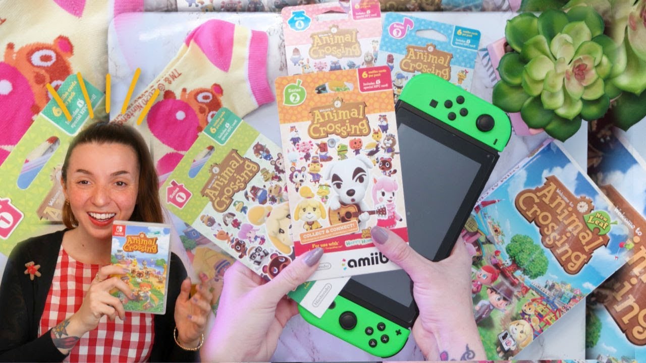 Opening Animal Crossing Amiibo Cards for New Horizons - YouTube