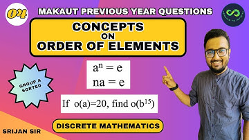 04 | Order of An Element of A Group | Group Theory | Discrete Mathematics