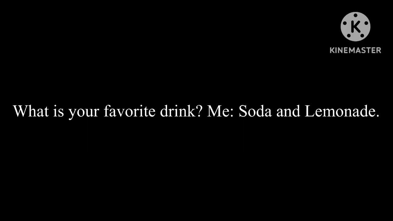 What Is Your Favorite Drink Youtube