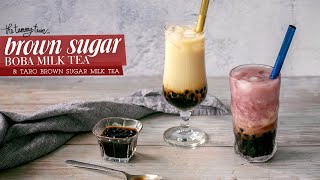 Making Brown Sugar Boba Milk Tea at home | The Tummy Train screenshot 2