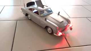 60s BATTERY/OP TIN ASTON MARTIN JAMES BOND 007 CAR GILBERT