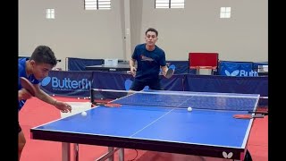 Butterfly Training Tips with Jabdiel Torres - Forehand Loop from Underspin & Footwork