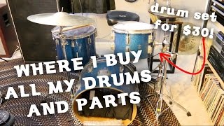 Where I Find Cheap Drums & Drum Parts
